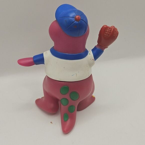 Vintage Barney Purple Dinosaur Lyons Group Fun-Time Baseball Figure Toy 1993 - Picture 7 of 16